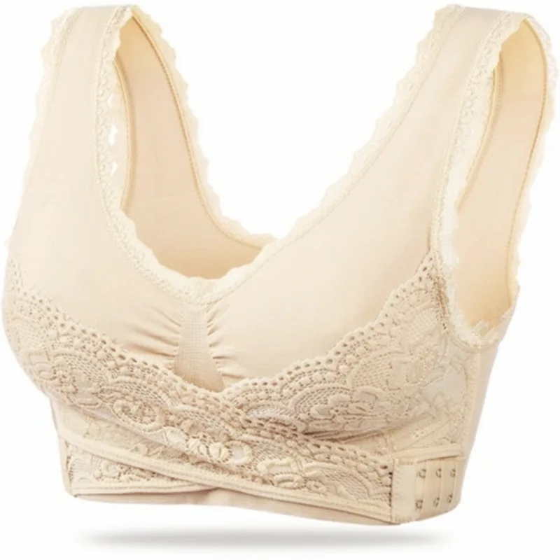 Украшает женский сексуальный спортивный жилет для фитнеса, кружевной бесшовный бюстгальтер с перекрестной боковой пряжкой, беспроводной мягкий бюстгальтер с поперечным верхом