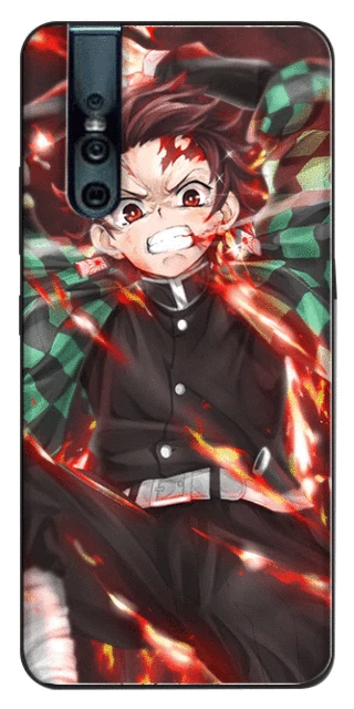 Demon Slayer Kimetsu No Yaiba Soft Black For Vivo Y11 17 5s 53 55 71 V5 7 9 11 15 Pro X30 Pro Iqoo Case Half Wrapped Cases Aliexpress
