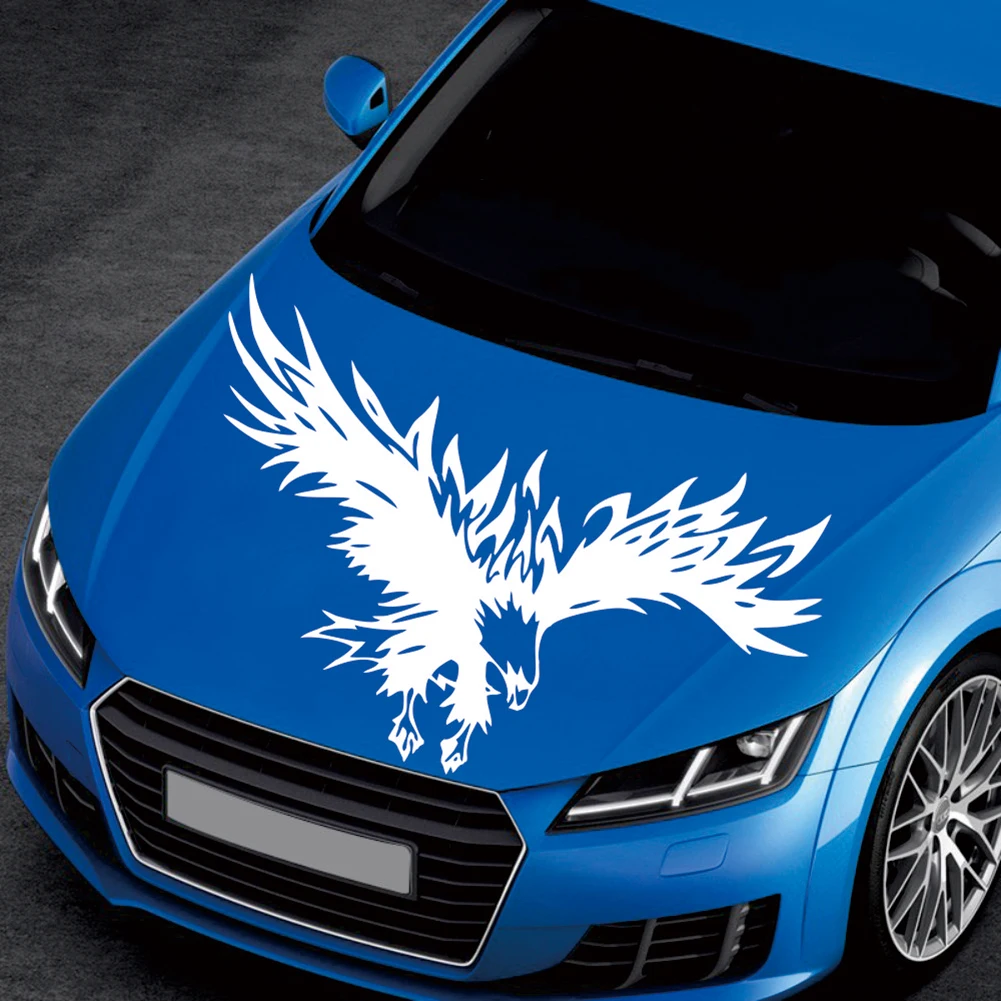 

Universal Tribal Eagle Pattern Car Stickers Reflective Truck Suv Hood Decals Cool Design Car Accessories