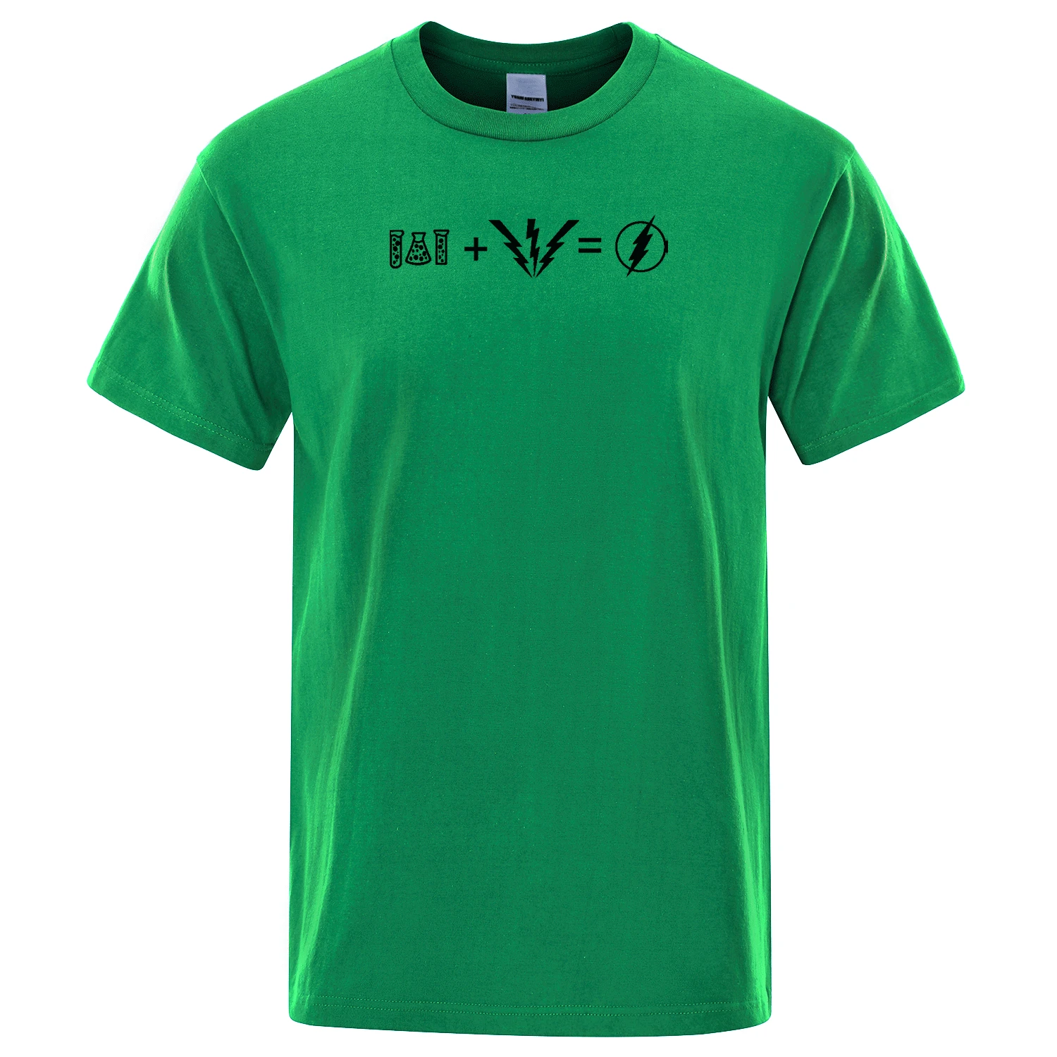 Модная мужская футболка Sheldon cooper в том же стиле, мужские футболки, футболки с забавным принтом, хлопковая футболка,, летние топы The flash - Цвет: green 1