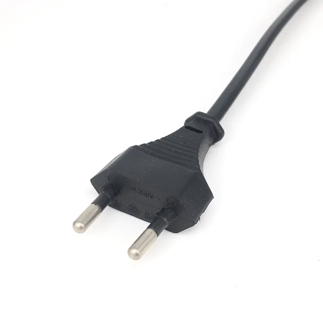 Spina Pin Figura 8 Maschio Femmina Iec320 Nero Esposto Filo Iec-C7 Ac Cavo Di Alimentazione 2 C7 A C8 - Foto 4