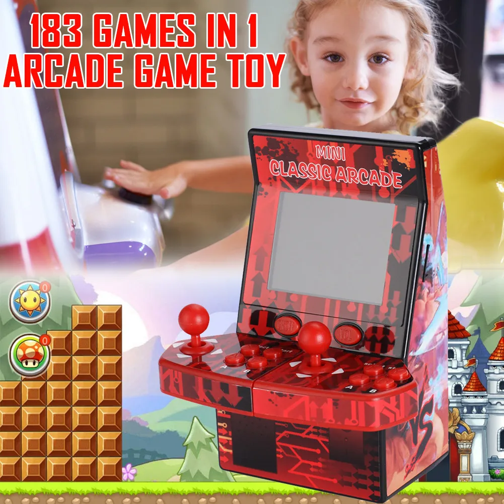 183 игр мини классическая аркадная игровая консоль Ретро портативная игровая консоль