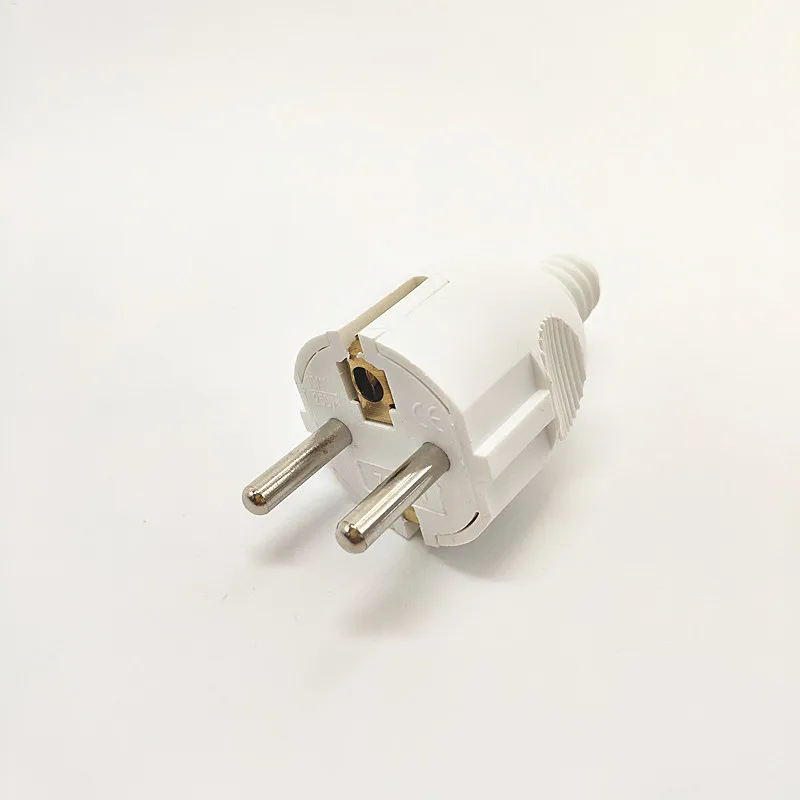 

EU 16A Plug French Korea 4.8mm Pin DIY Rewireable Plug