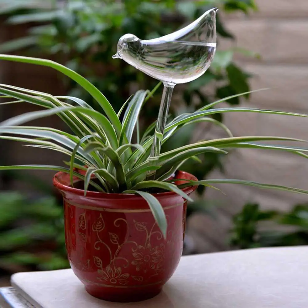 12 видов стилей дом/сад комнатное растение Автоматическая самополивающаяся стеклянная птица лейки цветы растения декоративные стеклянные лейки - Цвет: A