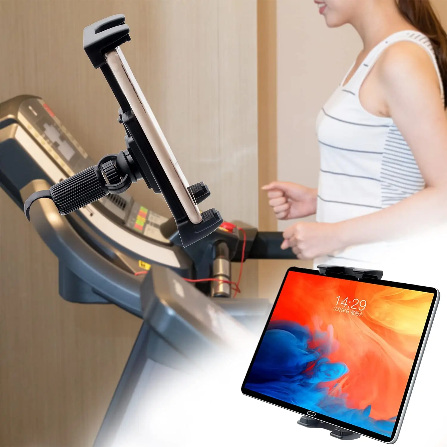 tablet stand best stationary bike with ipad holder