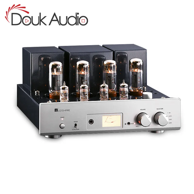 Усилитель Douk Audio EL34 вакуумная трубка встроенный Hi Fi усилитель мощности 35 Вт * 2