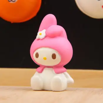 

1Pc Lovely Japanese Pom Pom Purin My Melody PVC Action Figures Toys DIY Creative Micro Garden Landscape Decor for Kids Girl Gift