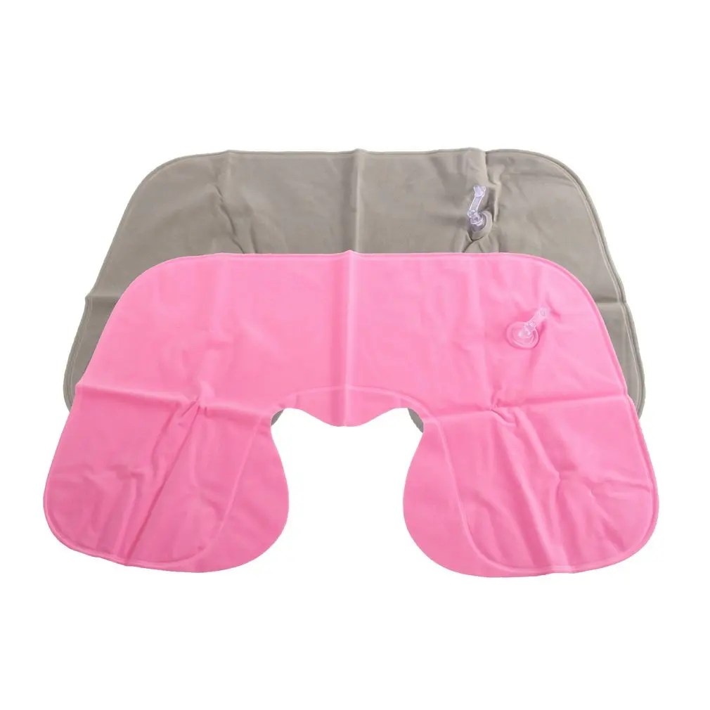 

1 Pza ligero portátil inflable en forma de U almohada de descanso para el cuello de viaje de coche comodidad reposacabezas de coche de vuelo viaje cojín cuidado suave