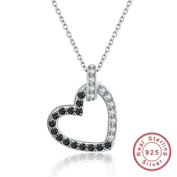 

SODROV Romantic Heart Arrive 925 Sterling Silver Fine Jewelry Trendy Engagement necklaces & pendants for Women P185