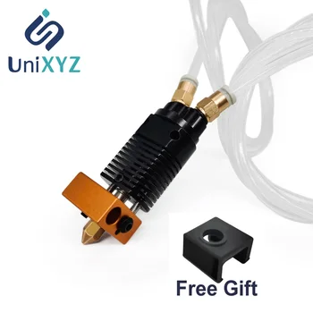 

Unixyz Creality 3D Upgrade Parts Assembled Extruder Hotend Double Head Nozzles Support Mixed Color Printing for CR10 3D Series