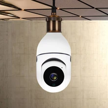 Caméra panoramique sans fil PTZ IP, 360 degrés, 1080P, Wifi, suivi automatique, ampoule de sécurité, visualisation à distance, Interface E27 
