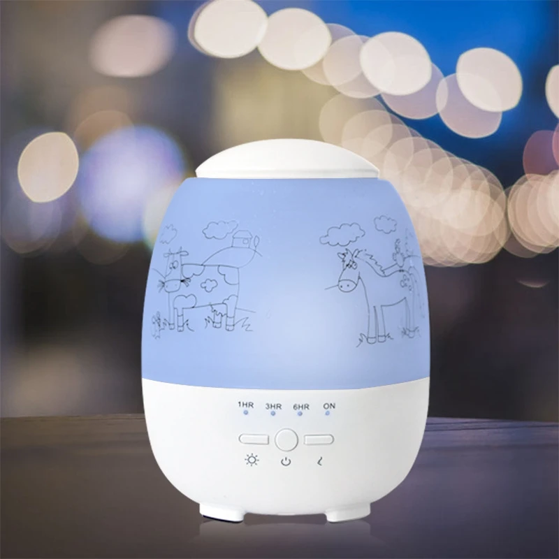 Blue SANQ умный Wi-Fi контроль ароматерапия машина, домашний увлажнитель, домашний декор очиститель воздуха ЕС вилка - Цвет: Blue
