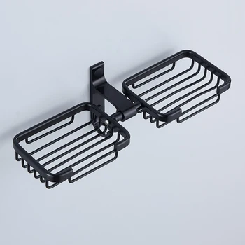 

New Non-perforating cloud soap box double-layer quick-drip no-mark hanging plastic soap box can be wall hanging, can be placed
