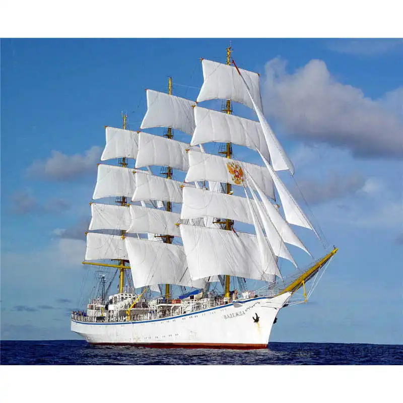 

Painting By Numbers Frameworks Coloring By Numbers Home Decor Pictures Landscape Ship Boat Decorations RSB8445