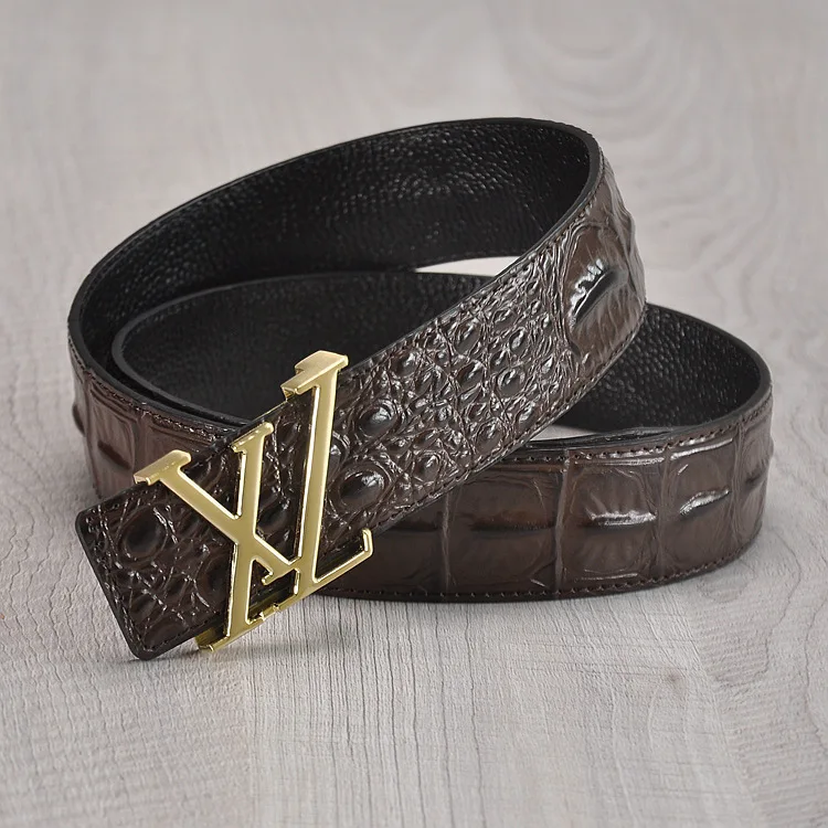 new High quality men's genuine leather belt designer belts men luxury male belts for men fashion vintage pin buckle for