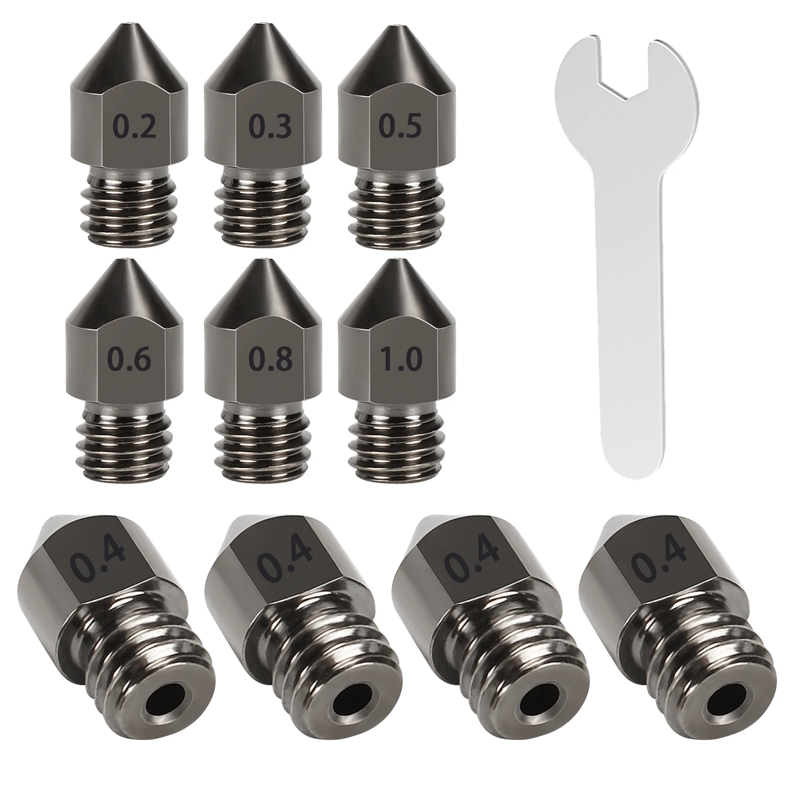 Bicos de Impressora Mk8 Extrusora Hotend Print Head 1.75 mm para Anet a8 Creality Cr10 Ender Printer Parts Kingroon3d - Imagem 2