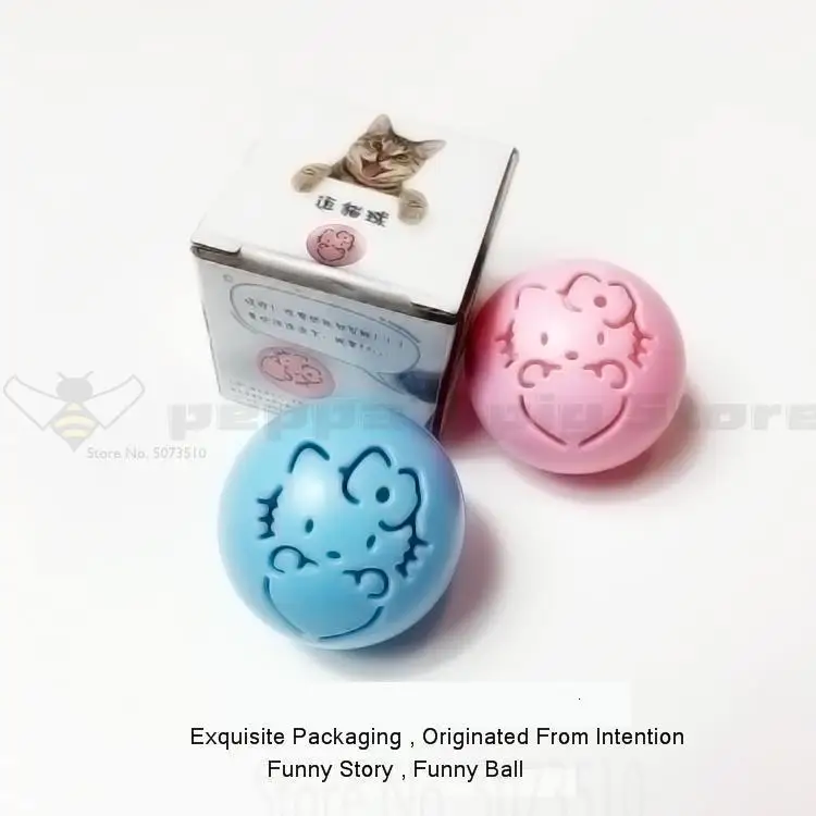 Игрушка для кошек, колокольчик, мяч для кошек, игрушка, встроенный Кот, мята, автоматическая игрушка для кошек, шар, креативный милый
