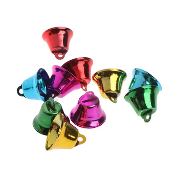

10PCS Multi-Color Pet Bird Bells Wind Chimes For Parrot Toy DIY Stainless Steel Drop Ship Support