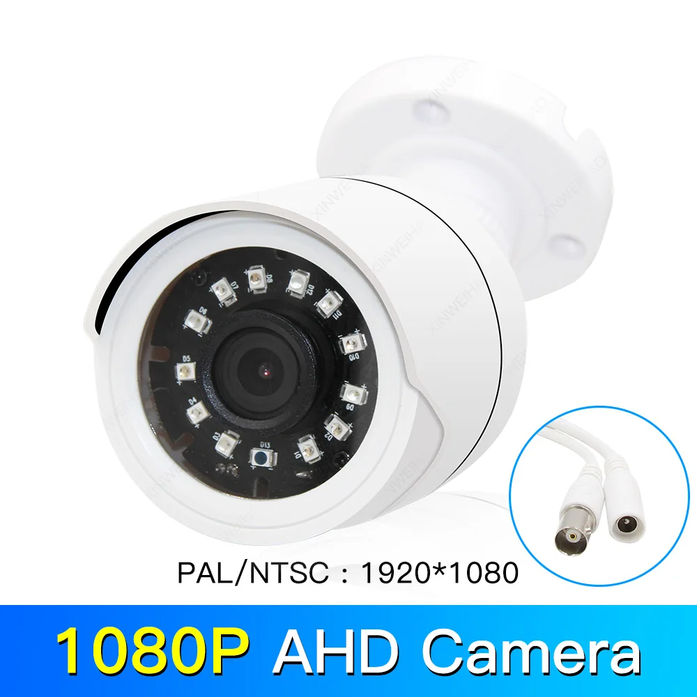 1080P 720 P/1080 P/5MP AHD камера аналоговая камера видеонаблюдения высокого разрешения инфракрасная камера AHD CCTV камера безопасности наружная цилиндрическая камера s - Цвет: 1080P