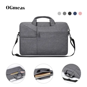 

Waterproof Women Men Laptop Bag 13.3 15.4" Case for Macbook Air 13 15 14 15.6 Bag for Macbook Pro 15 touch bar Sleeve with Belt