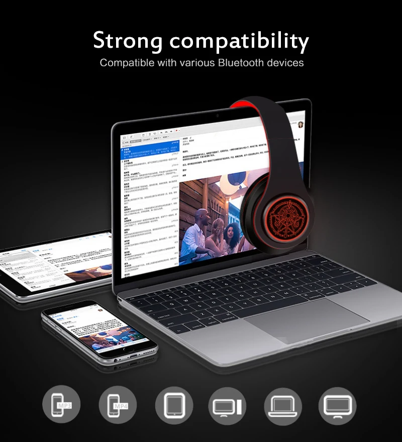 tws Magic Array Bluetooth headphone headset with mircophone heavy bass earphone for phone computer general motion folding earbud