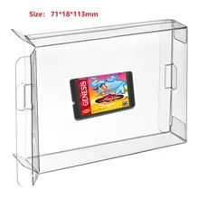 H 50 шт прозрачный защитный чехол для sega Genesis mega drive Master system Games картридж