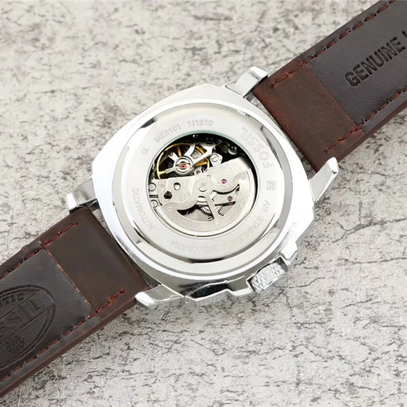 FOSSIL автоматические мужские наручные часы с кожаной мужской s часы лучший бренд класса люкс montre homme
