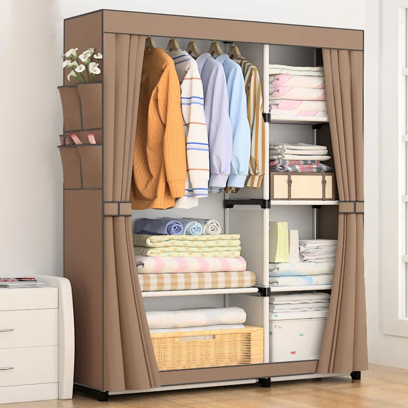 Multipurpose Non-woven Cloth Wardrobe Folding Portable Clothing Storage Cabinet Dustproof Cloth Closet Home Furniture Multipurpose Non-woven Cloth Wardrobe Folding Portable Clothing Storage Cabinet Dustproof Cloth Closet Home Furniture