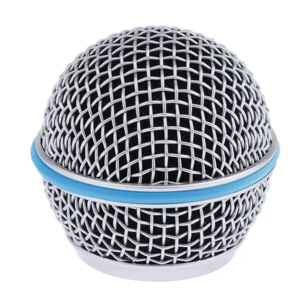 Replacement Microphone Ball Head Mesh Grill Head Microphone Grille DIY Parts for Shure Beta 57A 58A for microphone grille