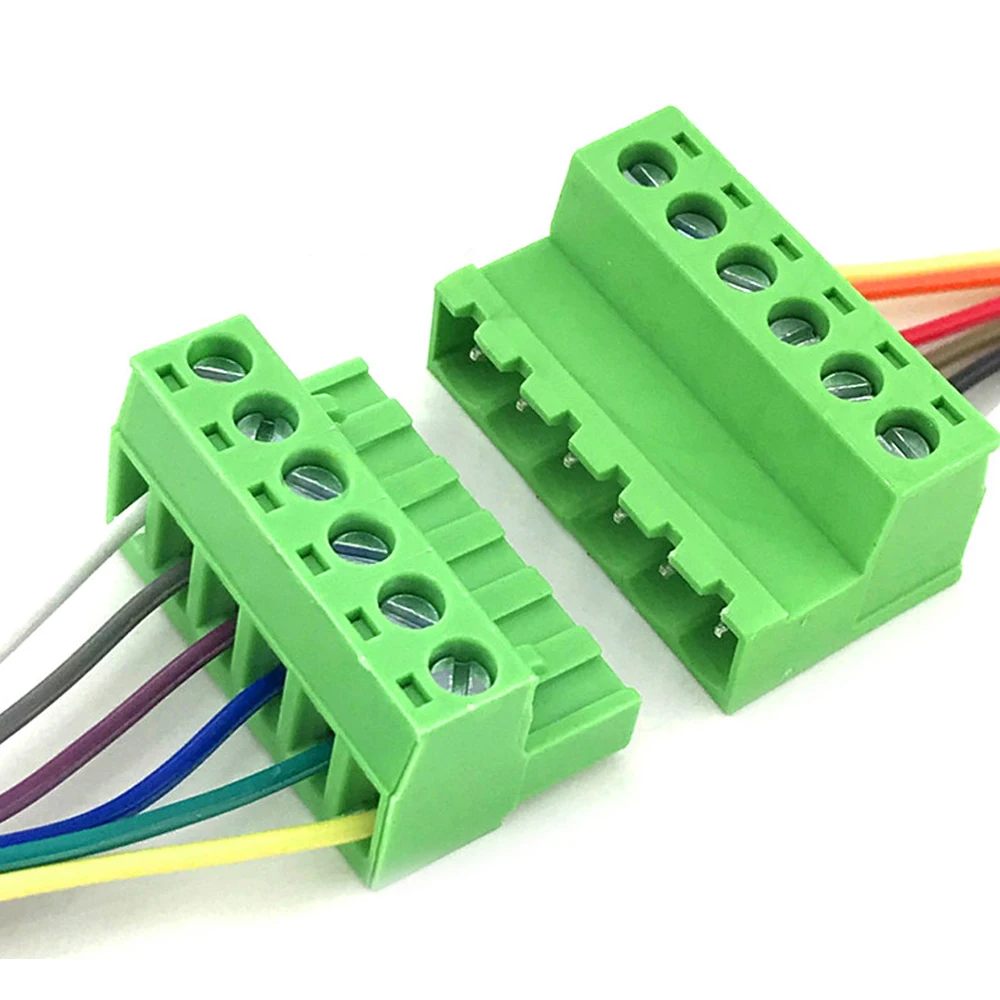 5.08MM Pluggable Terminal Blocks Connector KF2EDGKR 5.08 Butting Style 2/3/4/5/6/7/8 Pin Screw Terminal 2-20Sets