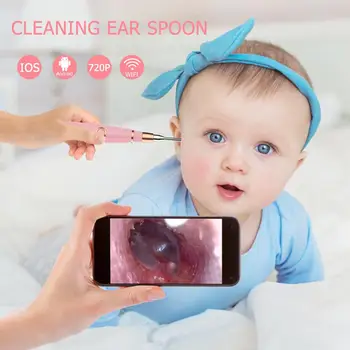 

Otoscope WiFi Visual Ear Cleaning 3.9mm HD 720P Ear Pick Camera Endoscope Ear Care Health Tool