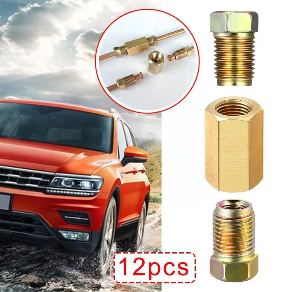 Threaded Brake Pipe Fittings 12 Sets