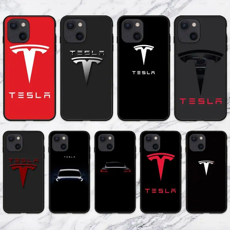 Чехол для телефона Tesla с электромобилем iPhone 11 12 Mini 13 Pro XS Max X 8 7 6s Plus 5 SE XR | Мобильные