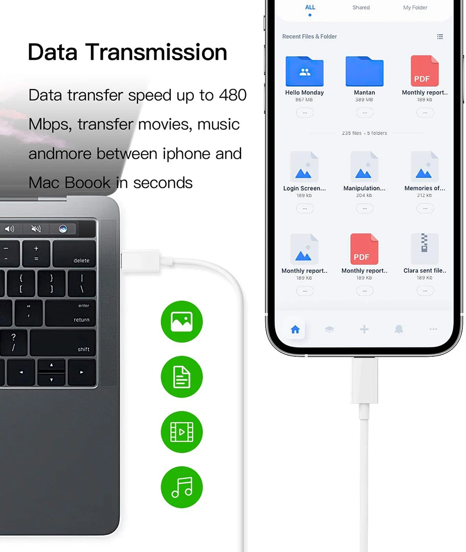Fivetech USB C Cable for iPhone 12 Pro Max 11 XS XR X 8  20W PD Fast Charger for Macbook Pro EU US UK Plug USB Type C Data Cable charger 100w