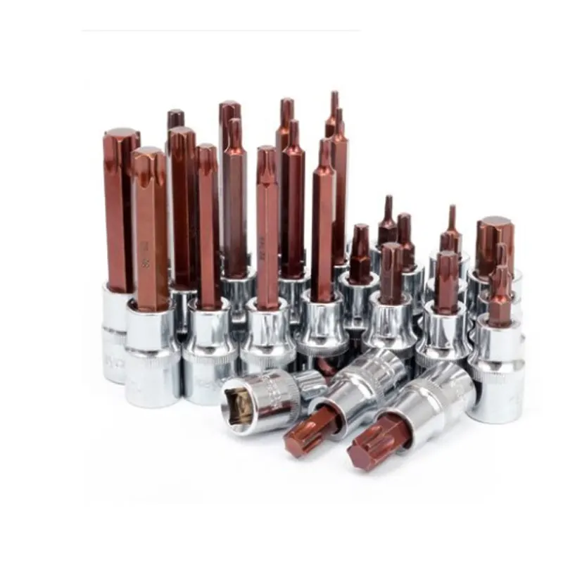 

One Pcs 1/2" Drive Impact Screwdriver Socket Bit S2 Torx Star Bit Socket Wrench Adapter Home Auto Repair Tools T15-T70