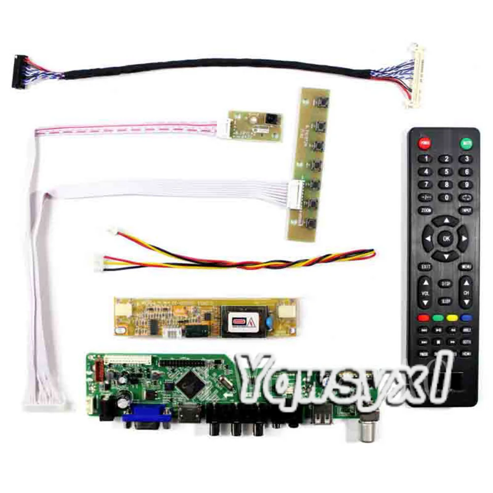 Kit de placa controladora para LTM200KT03 TV + HDMI + VGA + AV + USB LCD LED tablero de la pantalla del conductor