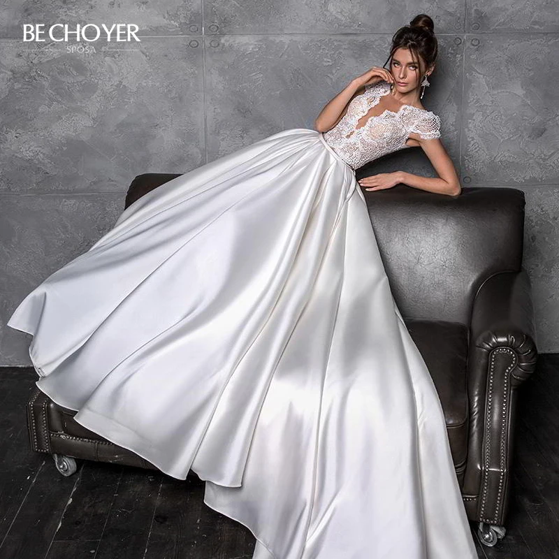 Vestido de Noiva сексуальное кружевное свадебное платье с v образным вырезом на