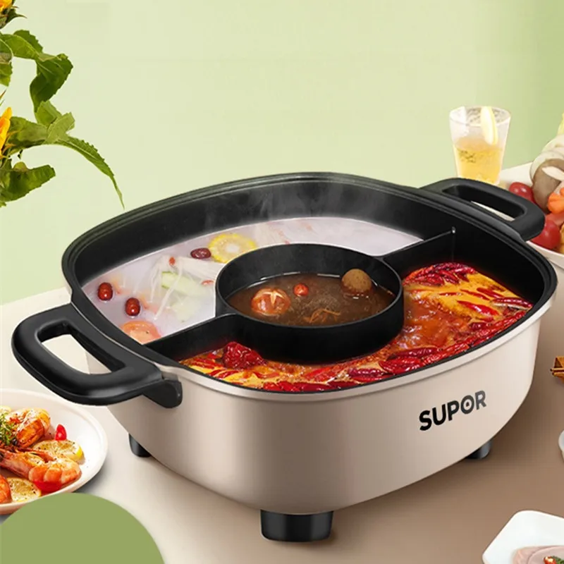 kosten Scully avontuur 220V Non-stick Huishoudelijke 6L Elektrische Hot Pot 3 Smaak Multi Fornuis  Hotpot Soep Koken Machine Snelle Kokend - AliExpress Huishoudelijk  Apparatuur