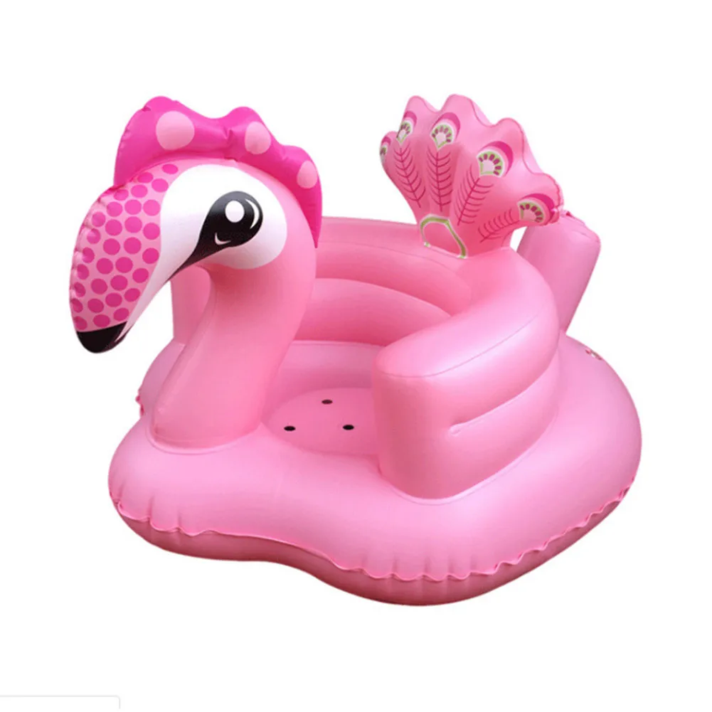Павлин младенец маленький надувной диван сиденье детское обеденный стул Душ табурет надувная игрушка ПВХ надувной диван для детей подарок - Цвет: Pink