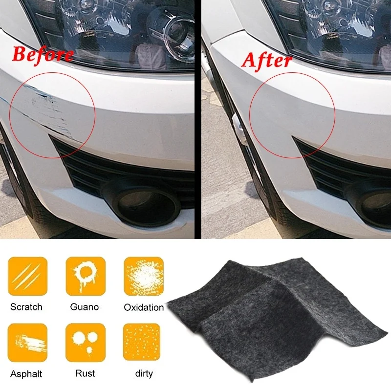 Car Paint Scratches Repair Cloth Nano Rag Automobile Cleaning Polish