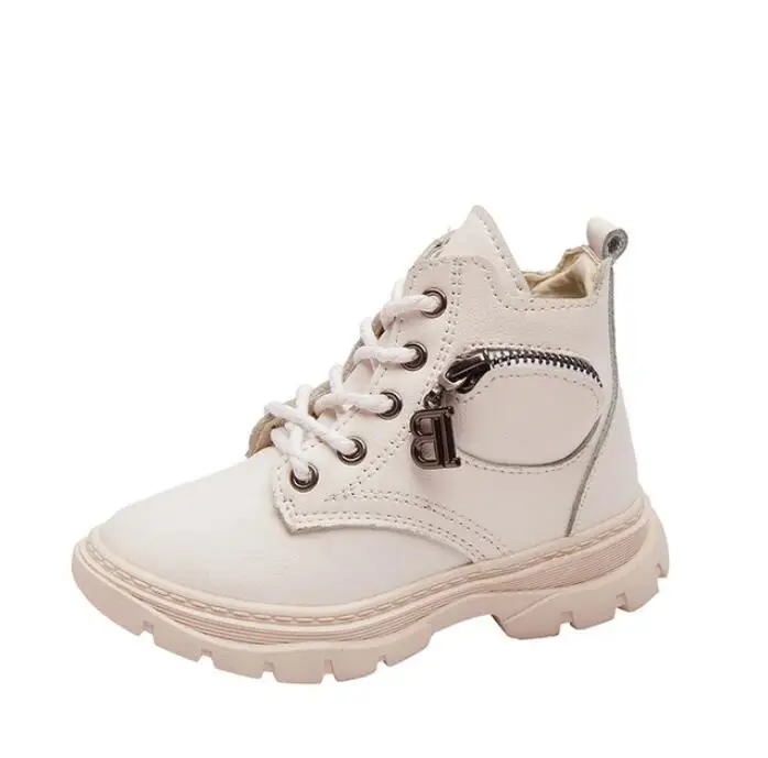 

2019 New Winter Children Shoes PU Leather Waterproof Martin Boots Kids Snow Boots Brand Girls Boys Rubber Boots Fashion Sneakers