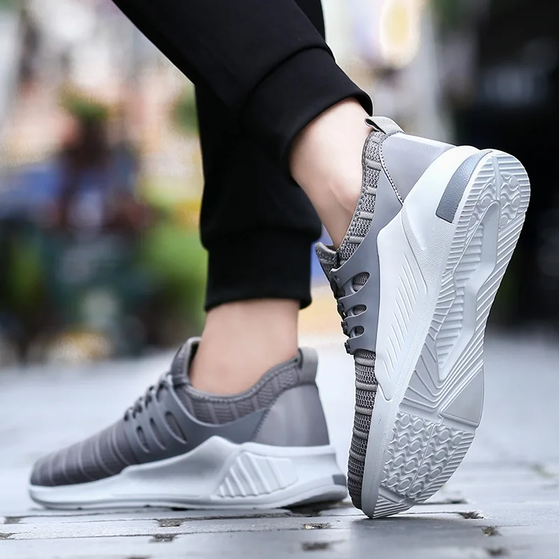 Fly Woven Running MEN'S shoes pu Bottom Light Running Shoes Summer Hot Selling 759