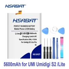 Аккумулятор HSABAT 5600mAh Для UMI umidigi S2 Lite S2 Pro