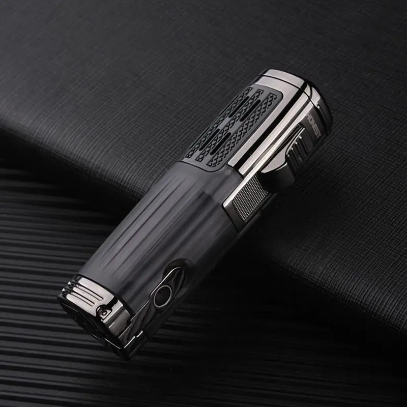 Металлические зажигалки ветрозащитная газовая зажигалка для сигарет факел 1300 C