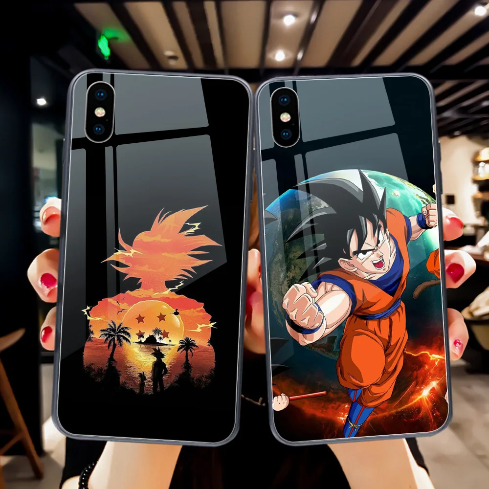 

ciciber Tempered Glass Cover For Apple iPhone 11 Pro Max XR X XS MAX 8 7 6 6S Plus Phone Cases Fundas Shell Coque Dragon Ball