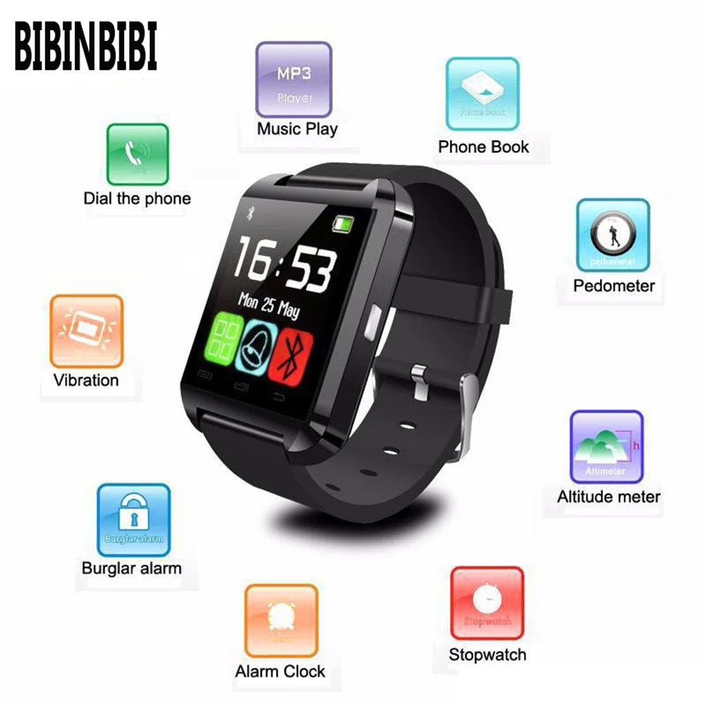 Reloj Inteligente портативные смарт-часы U8 умные часы Bluetooth ответ циферблат телефон