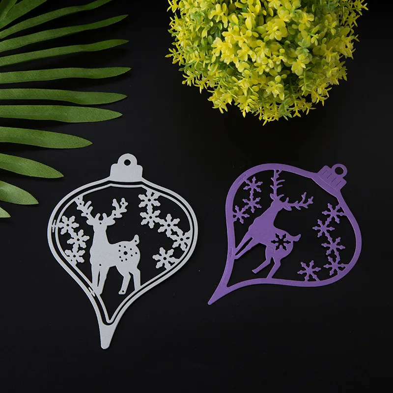 

New Metal Cutting Dies Reindeer Heart Boarder Cut Die Mold Decoration Scrapbook Paper Craft Knife Mould Blade Punch Stencils Die