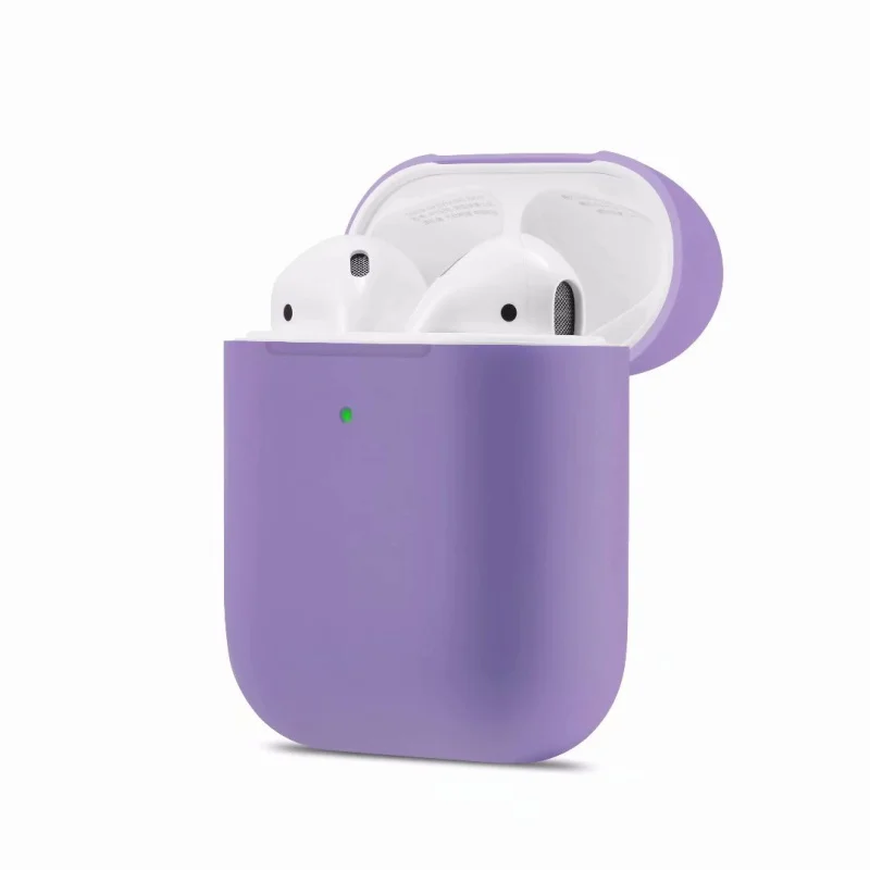 Тонкий силиконовый наушник чехол для Apple Airpods 2 чехол для AirPods Беспроводная зарядная коробка ультра тонкий для AirPods 2 защитный чехол