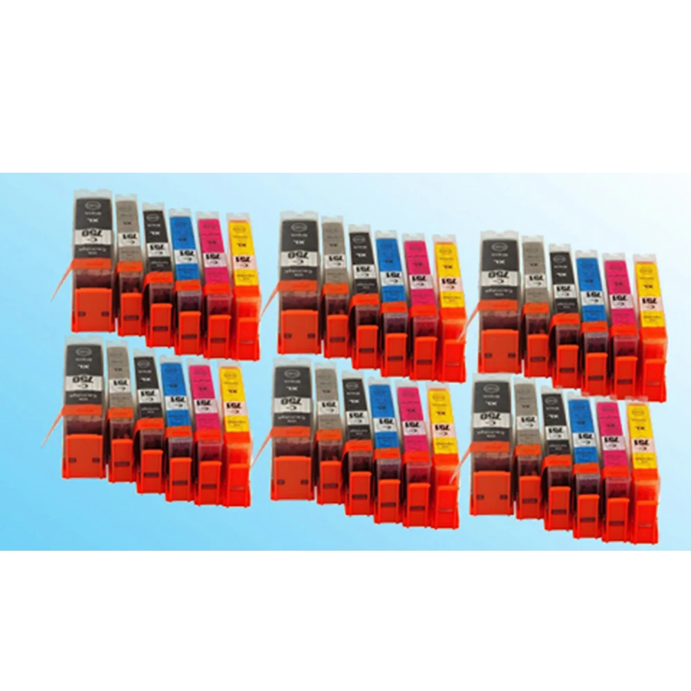 36 шт. совместимый картридж с чернилами для PGI750 CLI751 PGI-750 IP7270 MG5470 MG5570 MG6470 MX727 MX927 IX6870 IX6770