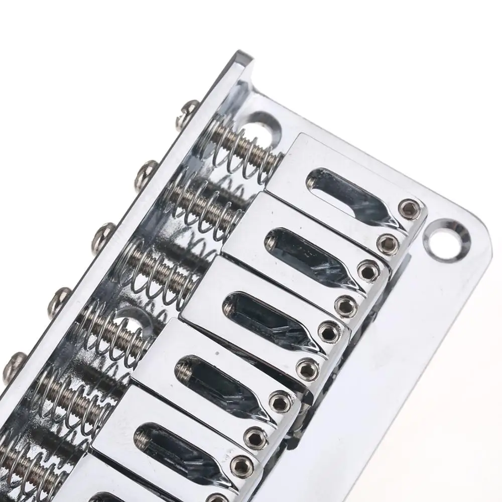 6 String NonTremolo Guitar Fixed Saddle Top Load Hardtail Bridge for